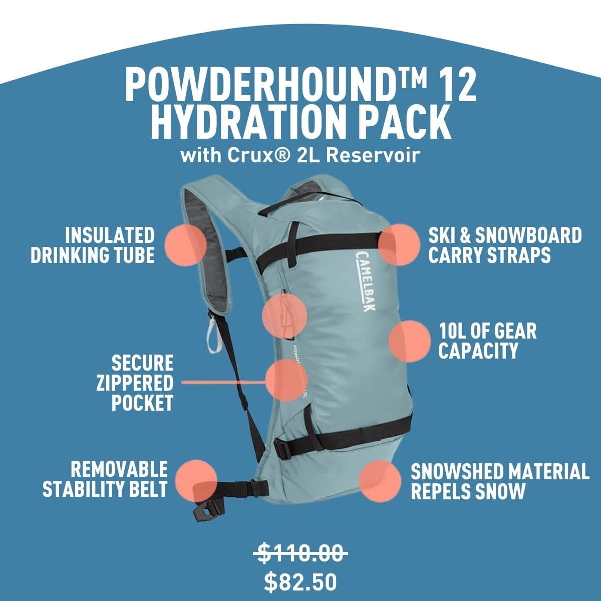 Powderhound ™ 12 Hydration Pack