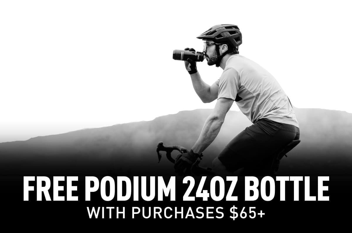 Free Podium 24oz Bottle with Purchases \\$65+