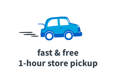 fast & free 1-hour store pickup