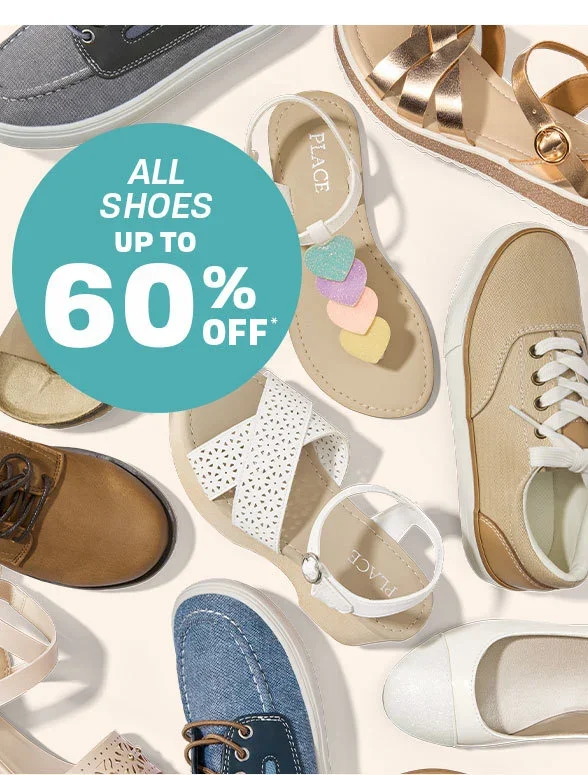 Up to 60% off All Shoes