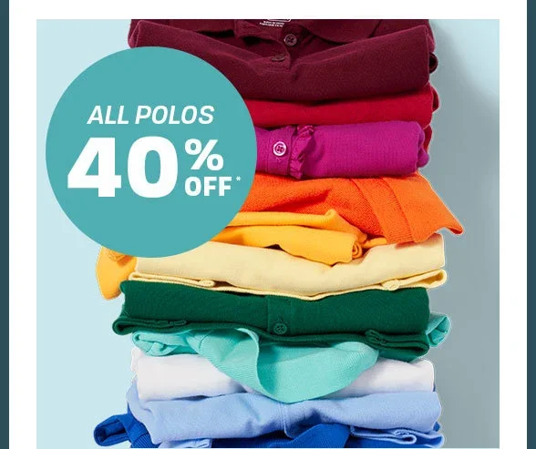 40% off All Polos