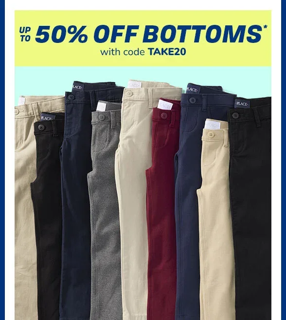 Up to 50% off All Uniform Bottoms