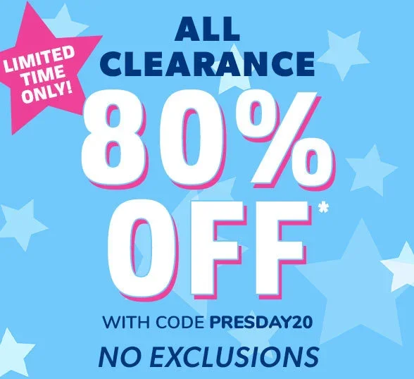 All Clearance 80% off