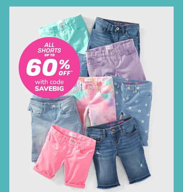 Up to 60% off All Shorts