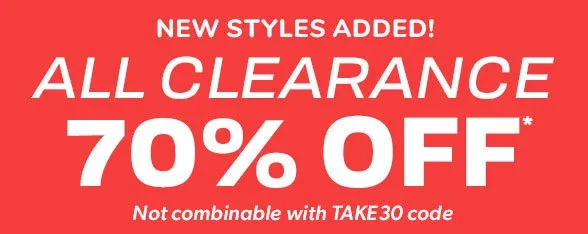 70% off All Clearance