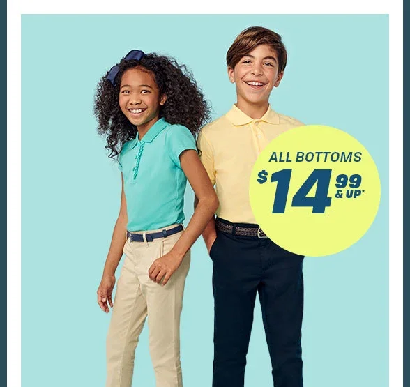 \\$14.99 & up All Uniform Bottoms