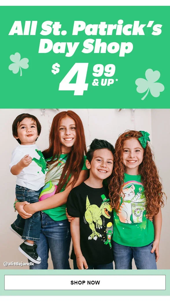 \\$4.99 & Up All St. Patrick's Day