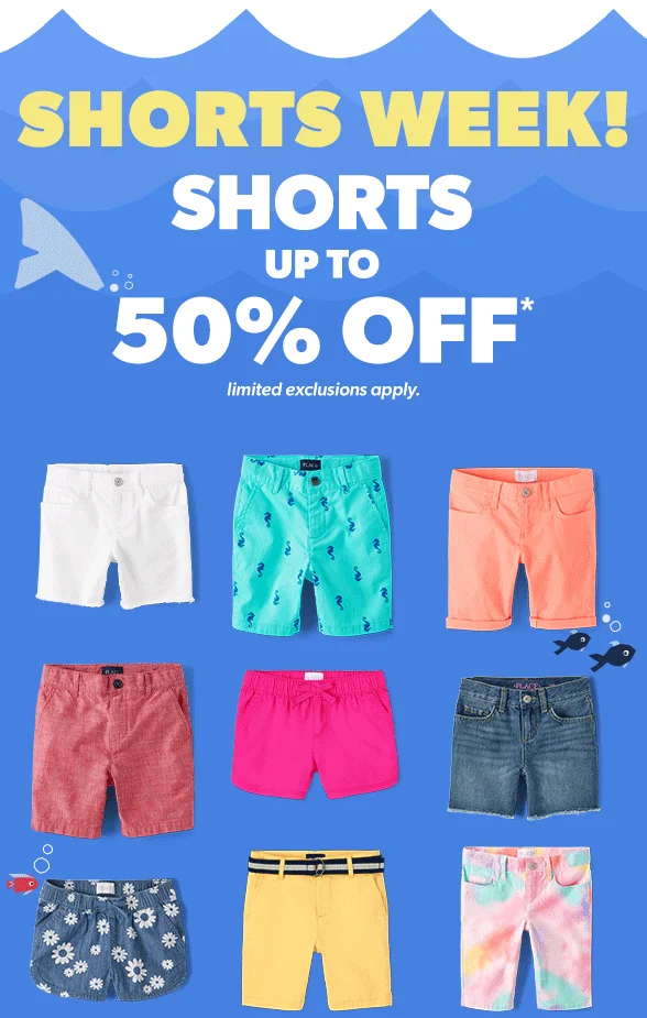 Up to 50% off Shorts