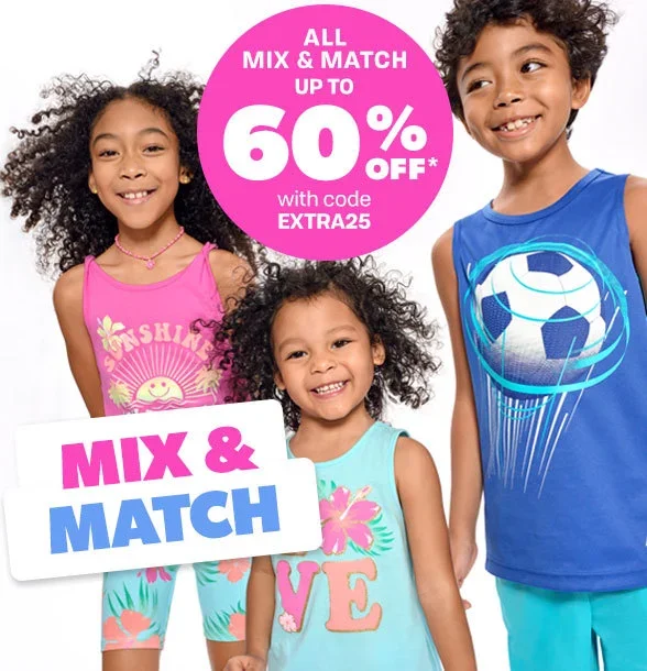 Up to 60% off All Mix & Match