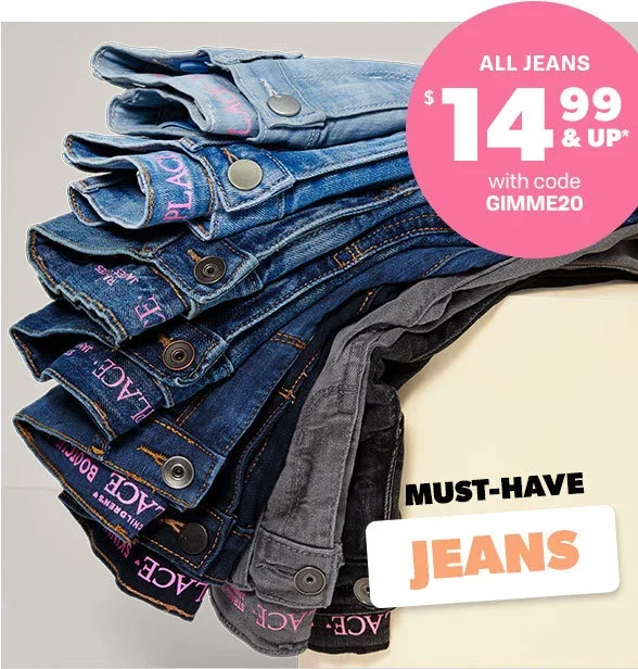 \\$14.99 & up All Jeans