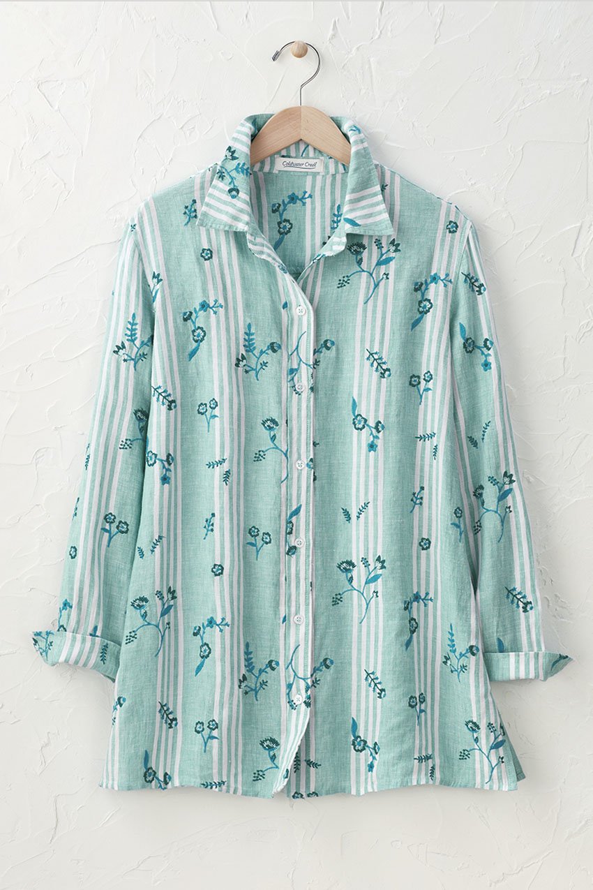 Summer Splendor Linen Big Shirt