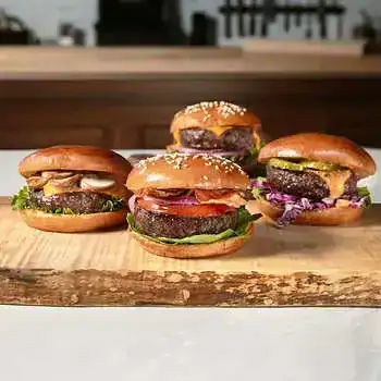 Rastelli’s ABF Burger Variety Pack (Wagyu, Angus, Short-Rib, Dry-Aged), 42 Total Burgers , 15 lbs Total