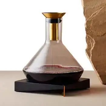 RBT Glass Decanter and Wood Base