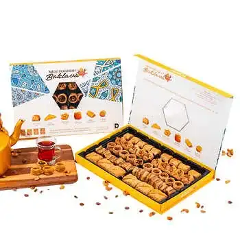 Mediterranean Handmade Baklava Bundle with Honey 2-Pack, 1.98 lbs each