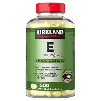 Kirkland Signature Vitamin E 180 mg, 500 Softgels