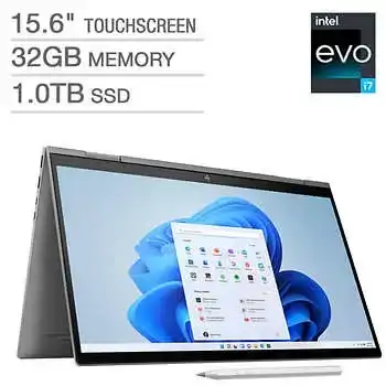 HP ENVY x360 15.6-inch Intel Evo Platform 2-in-1 Touchscreen Laptop with 13th Gen Intel Core i7 Processor