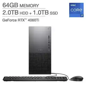 Dell XPS Tower with 13th Gen Intel Core i7 Processor and GeForce RTX 4060Ti Graphics