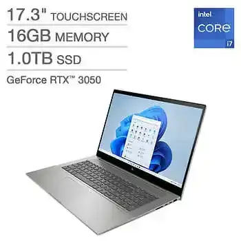 HP ENVY 17.3-inch Touchscreen Laptop with 13th Gen Intel Core i7 Processir and GeForce RTX 3050 Graphics