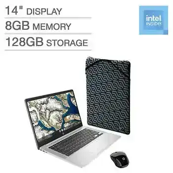 HP 14-inch Chromebook Bundle