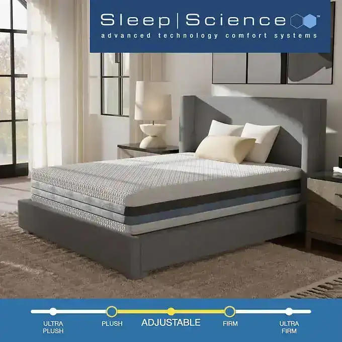 Sleep Science 12-inch iFlip Sonoma Dual Comfort Memory Foam Mattress