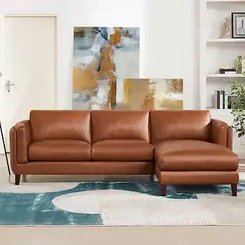 Antilles 2-Piece Leather Sectional