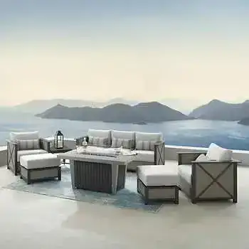 Sirio Chelsey 7-Piece Fire Outdoor Seating Set