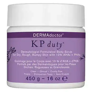 DERMAdoctor KP Duty Dermatologist Formulated Body Scrub, 16 oz