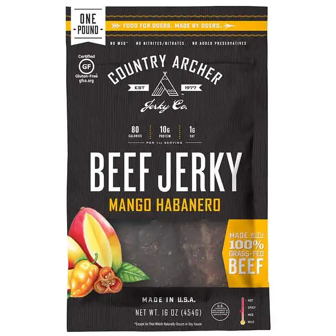 Country Archer Mango Habanero Beef Jerky