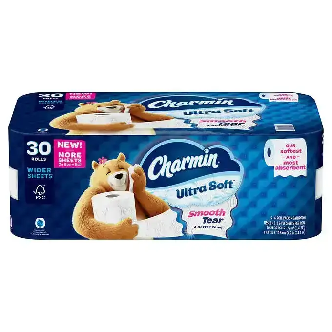 Charmin Ultra Soft Bath Tissue, 2-Ply, 213 Sheets, 30 Rolls