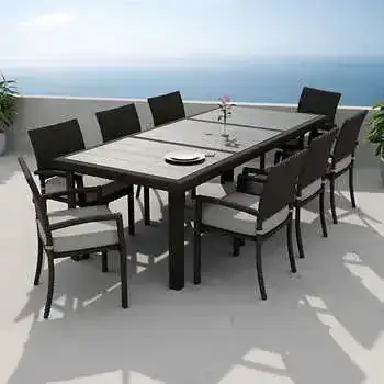 Portofino Repose 9-Piece Outdoor Dining Set