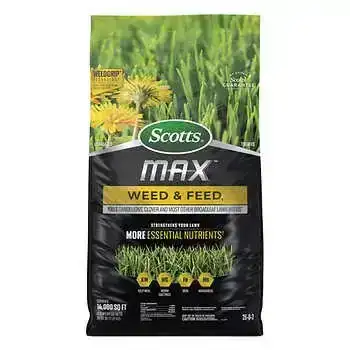 Scotts MAX Weed & Feed, 14,000 sq ft