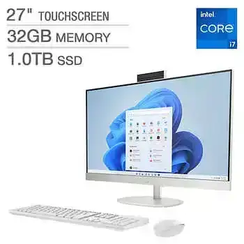 HP 27-inch All-in-One Touchscreen Desktop with 13th Gen Intel Core i7 Processor