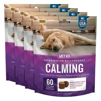 VETIQ Calming Hickory Smoke Flavored Soft Chews for Dogs, 240-Count