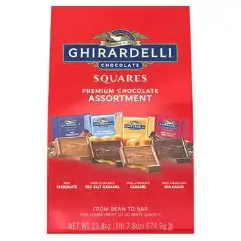 Ghirardelli Chocolate Squares Premium Chocolate Assortment, 23.8 oz