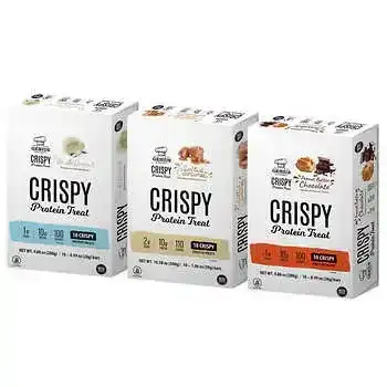 Genius Gourmet Variety Crispy Protein Treat, 30-Count