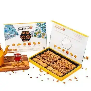 Mediterranean Handmade Baklava Bundle with Honey 2-Pack