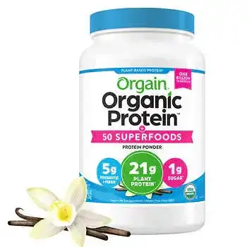 Orgain Organic Protein and Superfoods Plant Based Protein Powder