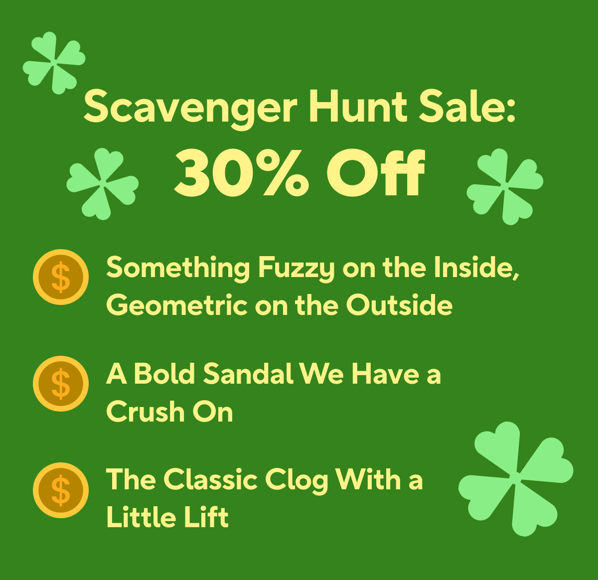 Crocs Scavenger Hunt! Find The Styles That Are 30% Off!