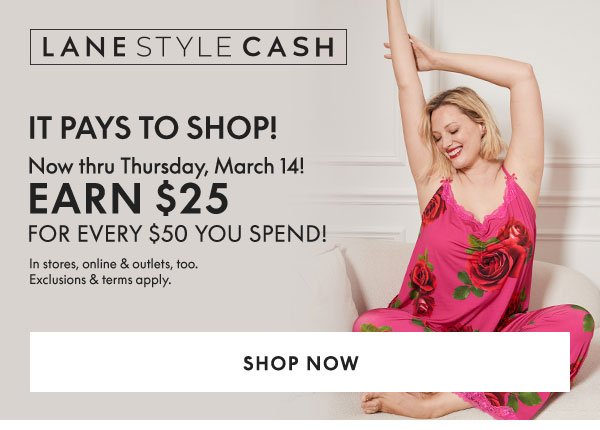 Earn \\$25 for Every \\$50 You Spend