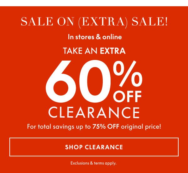 Shop Clearance 60% Off