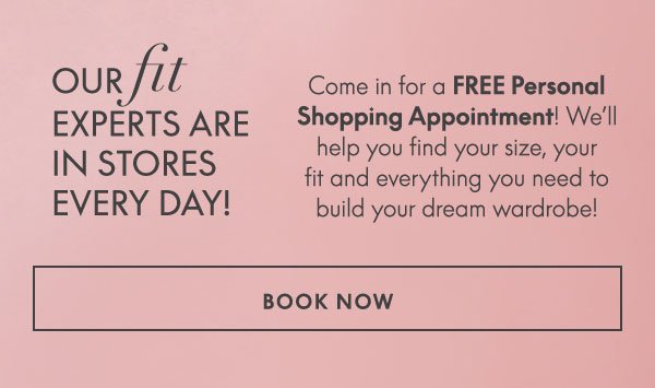 Book Personal Shopping Appointment