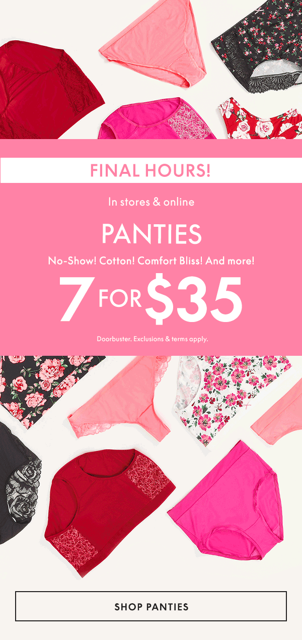 Shop Panties 7 for \\$35