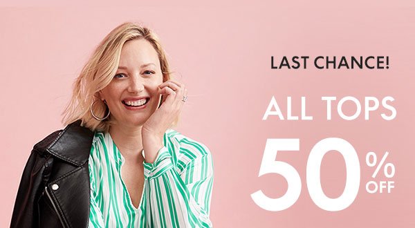 All Tops 50% Off