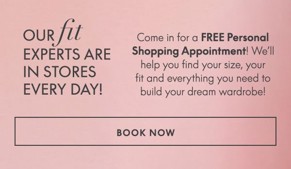 Book Personal Shopping Appointment