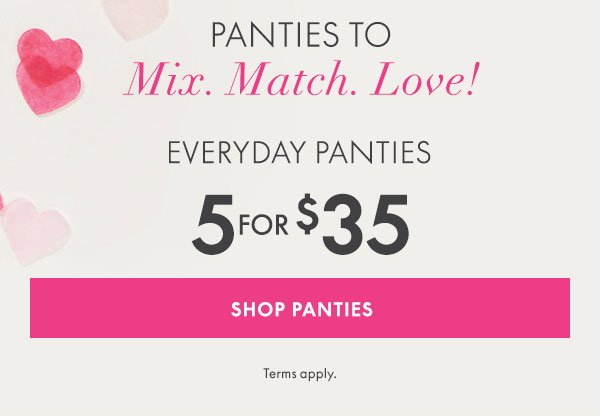 Shop Panties 5 for \\$35