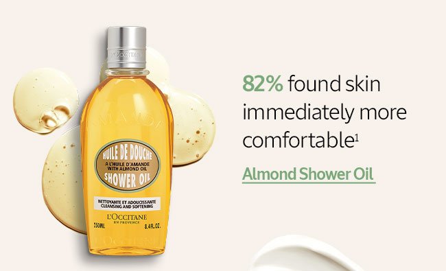 ALMOND SHOWER OIL | 82% FOUND SKIN IMMEDIATELY MORE COMFORTABLE¹