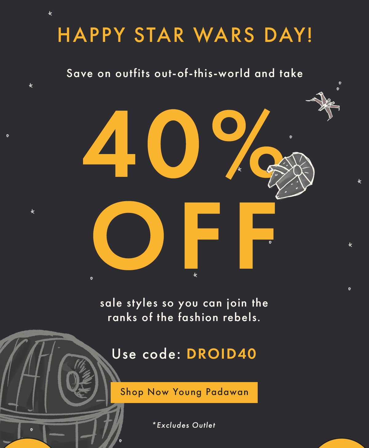 Happy Star Wars Day! | Shop Now Young Padawan