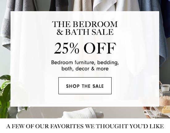 Shop The Bedroom & Bath Sale