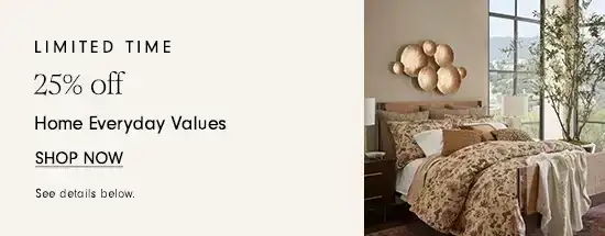 25% off Home Everyday Values