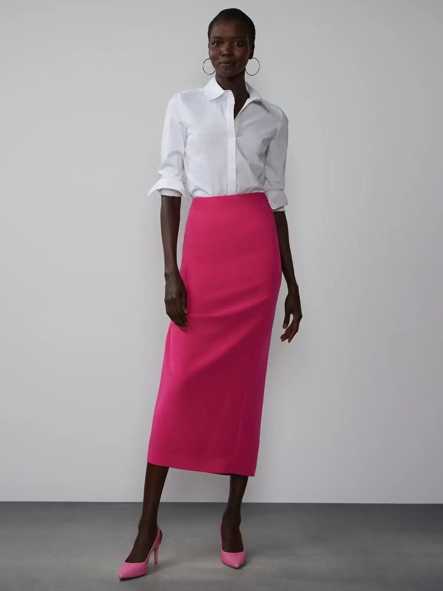Image of Asymmetrical Tech Twill Skirt